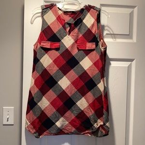 Fun2Fun (ModCloth) Flannel Tank - Size L
